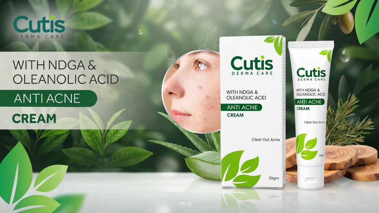 Cutis Anti Acne Cream original CUTIS product packaging and promotional artwork
